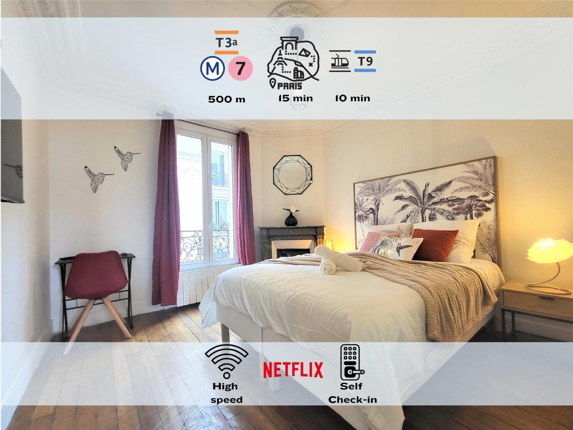 L'Oasis - Charmant Appartement Metro Porte D'Italie Ле-Кремлен-Бісетр Екстер'єр фото
